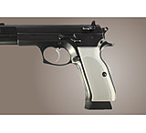 Image of Hogue TZ-75 - EAA. P9 Handgun Grip Checkered Aluminum - Matte Clear Anodized 75154