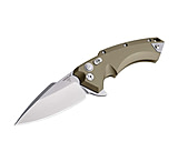Image of Hogue X5 4inch Folder Cpm154 Spear Point Blade Tumbled Finish - Flat Dark Earth Aluminum Frame