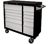 Image of Homak 41in SE Series Rolling Cabinet w/ 12-drawers, Black And Gray