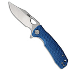 Image of Honey Badger Knives Small Flipper D2 Clip Point Blue FRN 3 Satin C938A684