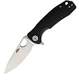 Image of Honey Badger Knives Small Leaf Linerlock Black