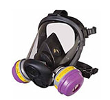 Image of Honeywell Silicone Full Facepiece Respirator w/ 5-point Head Strap