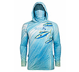Image of Hook &amp; Tackle Men's Tuna Abyss UV Fishing Hoodie Gaiter L/S 4BF5EFC1