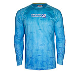 Image of Hook &amp; Tackle Men's Tuna Texture L/S UV Fishing Shirt 2D944437