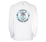 Image of Hook &amp; Tackle Women's Nautical L/S UV Fishing Shirt E2D192BC