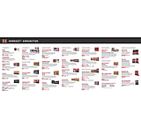 Image of Hornady 99166 Counter Mat Ammo Guide Black/White Rubber 35"x14"