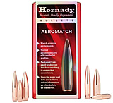 Image of Hornady Aeromatch .30 Caliber .308 Rifle Bullets, 168 Grain, Hollow Point Boat Tail