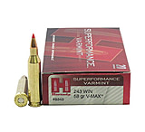 Hornady Superformance .243 Winchester 58 grain V-MAX Brass Cased Centerfire Rifle Ammo, 20 Rounds, 8343