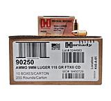 Hornady Critical Defense FTX Handgun Ammunition 9mm Luger 115gr PT 1140 fps 250/ct C34302B9