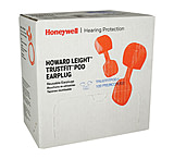 Image of Howard Leight Trustfitpod With Cord Push-in Foam Earplug Sold By Counter Display Box Of 100 TRUSTFITPOD-30B