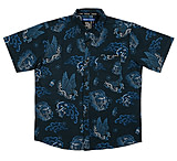 Image of HOWITZER Le Tiger Blue Short Sleeve Woven T-Shirt - Men's