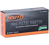 HSM Ammunition Pro Pistol .500 S&amp;W Magnum 400 Grain Jacketed Soft Point Brass Cased Pistol Ammo, 20 Rounds, 500SW9N