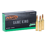 HSM Ammunition Game King 6mm Remington 100 Grain Sierra Gameking Brass Cased Centerfire Rifle Ammo, 20 Rounds, HSM-6Rem-4-N