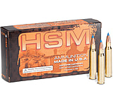 HSM Ammunition Varmint .204 Ruger 39 Grain Sierra Blitzking Brass Cased Centerfire Rifle Ammo, 20 Rounds, HSM-204R-4-N