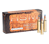 HSM Ammunition Varmint 6mm Remington 75 Grain Hornady V-Max Brass Cased Centerfire Rifle Ammo, 20 Rounds, HSM-6Rem-3-N