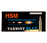 HSM Ammunition Varmint .223 Remington 55 Grain Flat Base Spitzer Brass Cased Rifle Ammunition