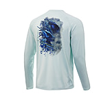 Image of HUK Performance Fishing Pursuit Bill Fish Art Slam Long Sleeve Graphic T-Shirts - Men's