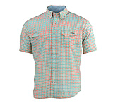 Image of HUK Performance Fishing Tide Point Woven Plaid SS Tops, Short Sleeve - Mens
