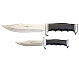 Image of Humvee Accessories HMVBC02BK Bowie Knife Set Fixed Plain Polished Stainless Ste