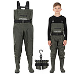 Image of Huntsen Waterproof Fishing Hunting Chest Waders for Kids 4CB08F67