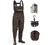 Image of Huntsen Waterproof Fishing Hunting Chest Waders for Men &amp; Women - Brown 68ACC32D