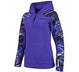 Image of Huntworth 2-Tone Anti-Pill Fleece 1/4 Zip Hoodie - Women's