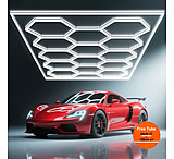 Image of Hykoont 14 Grid with Frame 700W 73920LM LED Hexagon Garage Lights BB7FB47E