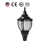 Image of Hykoont PT03 Acorn LED Post Top Light Power Selectable with Photocell 3CB0BC62