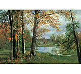 Image of iCanvas A Quiet Pond by Albert Bierstadt - Canvas Print