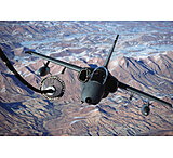 Image of iCanvas An Italian AMX Approaches A KC-10A Extender To Refuel Over A by Stocktrek Images - Canvas Print