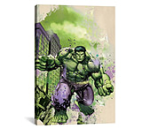 Image of iCanvas Avengers Assemble: Hulk Scene Splatter Figure Art by Marvel Comics Canvas Print