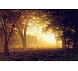 Image of iCanvas Golden Light of California By Albert Bierstadt Canvas Print
