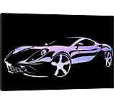 Image of iCanvas Cruising Purple Print