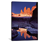 Image of iCanvas Dawn Reflection, Torres del Paine, Patagonia, Chile by Gareth McCormack Canvas Print