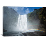 Image of iCanvas Double Rainbow, Skogafoss, Skogar, Sudurland, Iceland by Gareth McCormack Canvas Print