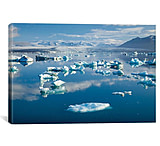 Image of iCanvas Icebergs II, Jokulsarlon Glacier Lake, Vatnajokull National Park, Sudurland, Iceland by Gareth McCormack Canvas Print