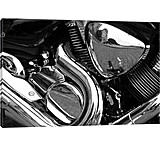 Image of iCanvas Motorcycle Engine Grayscale ll Artist Canvas Print