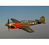 Image of iCanvas P-40 Warhawk Flying Over Chino, California by Stocktrek Images - Canvas Print