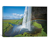Image of iCanvas Rainbow I, Seljalandsfoss, Sudurland, Iceland by Gareth McCormack Canvas Print