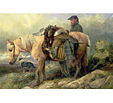 Image of iCanvas Returning from the Hill, 1868 by Richard Ansdell Canvas Print