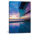 Image of iCanvas Sunset Reflection II, Harpa Concert Hall, Reykjavik, Hofudborgarsvaedi, Iceland by Gareth McCormack Canvas Print