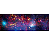 Image of iCanvas The Central Region Of The Milky Way Galaxy by Stocktrek Images - Canvas Print