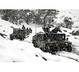 Image of iCanvas US Marines Conducting A Mounted Patrol In Khowst-Gardez Pass by Stocktrek Images - Canvas Print