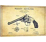 Image of iCanvas Wesson Revolver Vintage Patent Blueprint by Aged Pixel Canvas Print