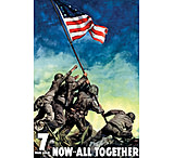 Image of iCanvas WWII Poster 7th War Loan, Now All Together by Stocktrek Images - Canvas Print