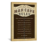 Image of iCanvas Man Cave Rules by Anderson Design Group Print