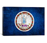 Image of iCanvas Virginia Flag, Wood Canvas Print