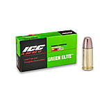 ICC Ammo Green Elite 9mm 100 Grain Frangible Flat Point Brass Pistol Ammunition