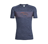 Image of Icebreaker Sphere Short Sleeve Crewe Linescape Island