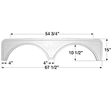 Image of Icon 00416 Tandem Axle Fender Skirt Fs668